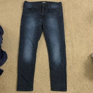 Express Men’s Dark Wash Skinny Jeans
